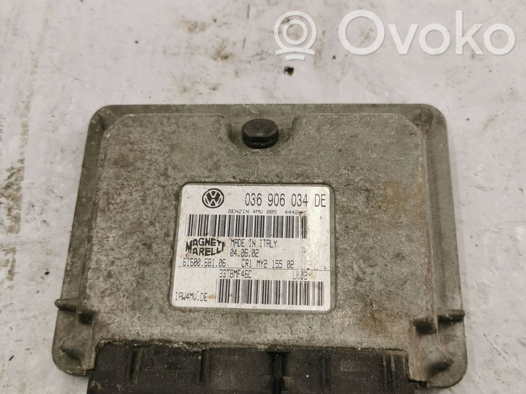 Engine control unit/module   036906034DE,6160068106,33TBMF46C