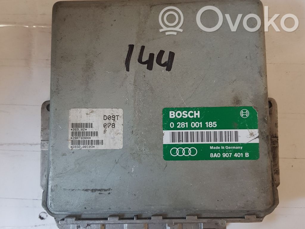 Engine control unit/module   0281001185,8A0907401B