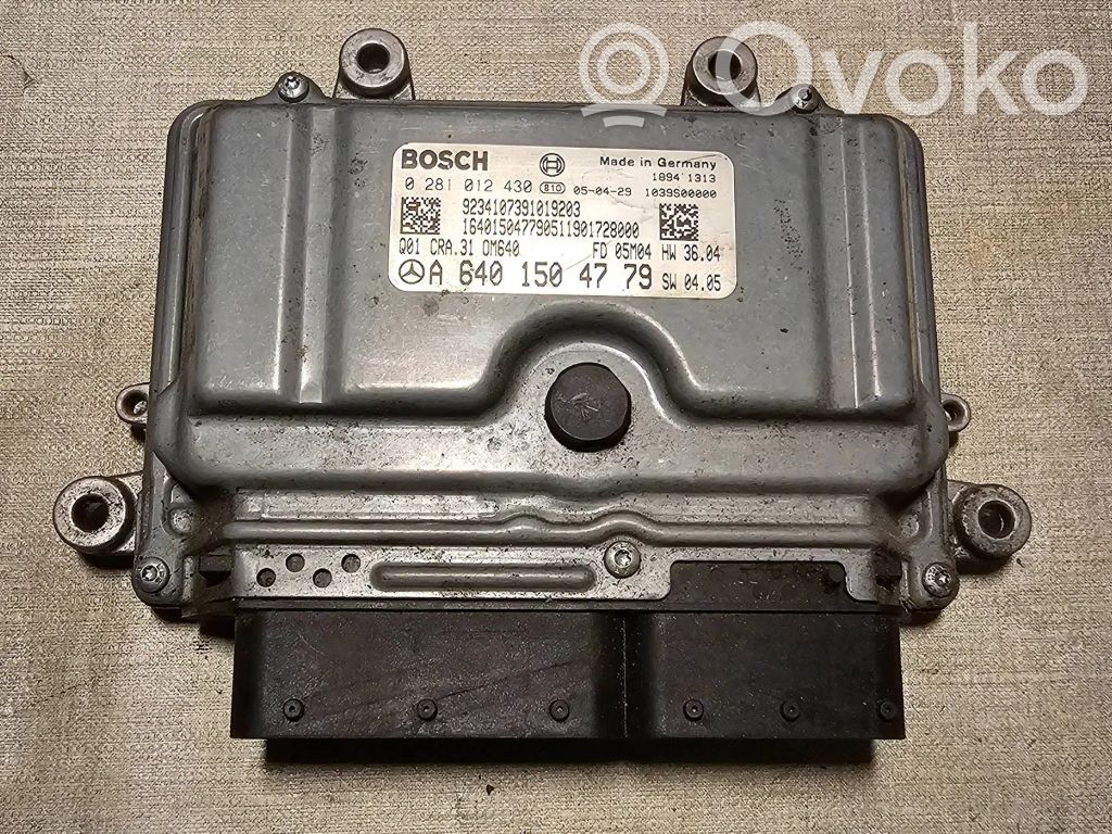 Mercedes-Benz A W169 Engine control unit/module 