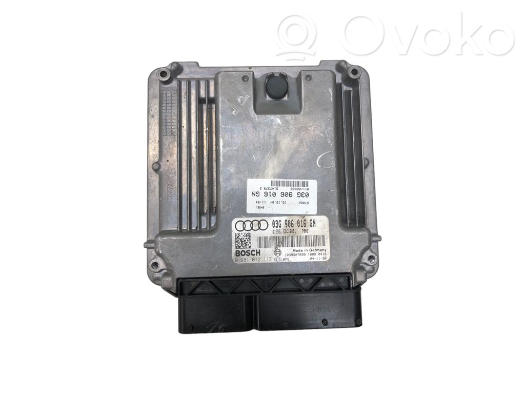 Engine control unit/module   03G906016GN,1039S07899,0281012113