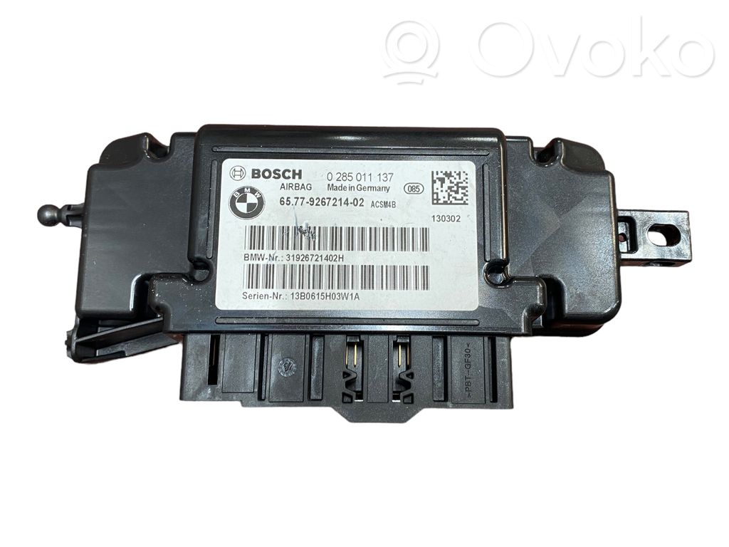 BMW 1 F20 F21 Module de contrôle airbag 