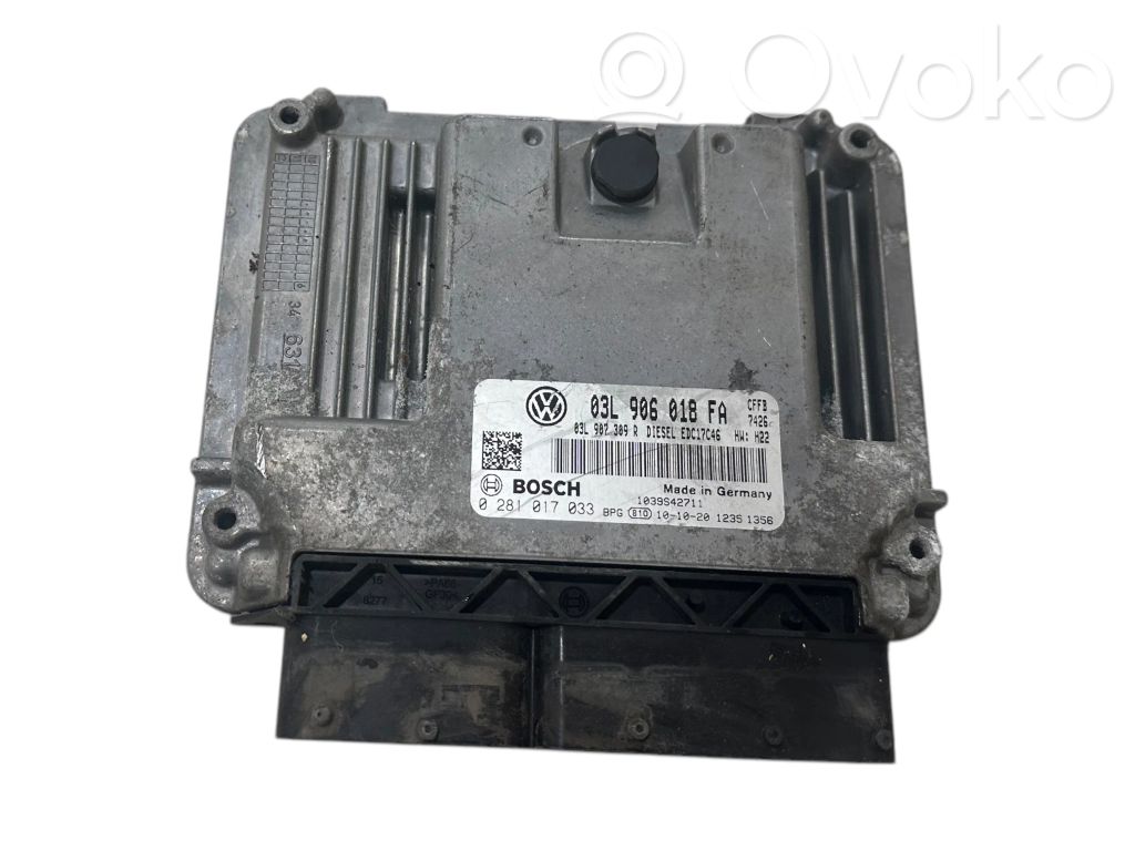 Volkswagen Touran II Engine control unit/module 