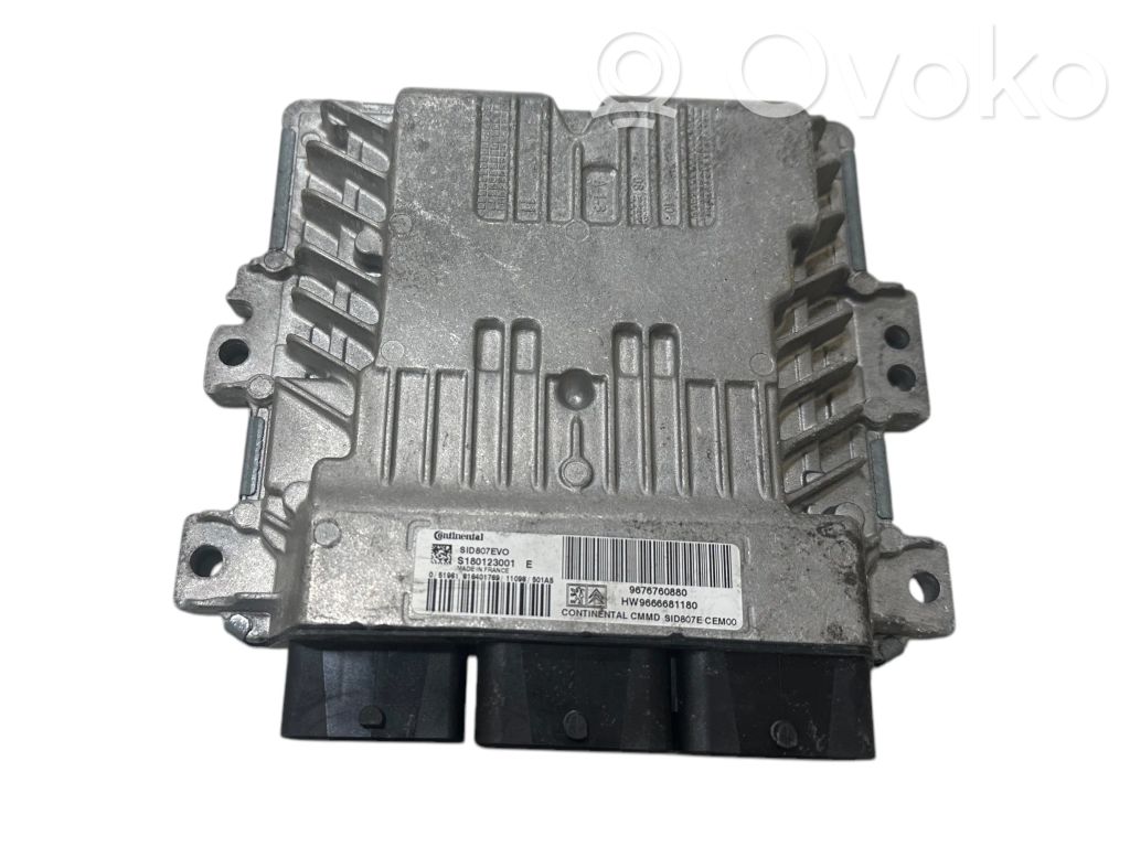 Engine control unit/module   9676760880,S180123001,S1D807EV0