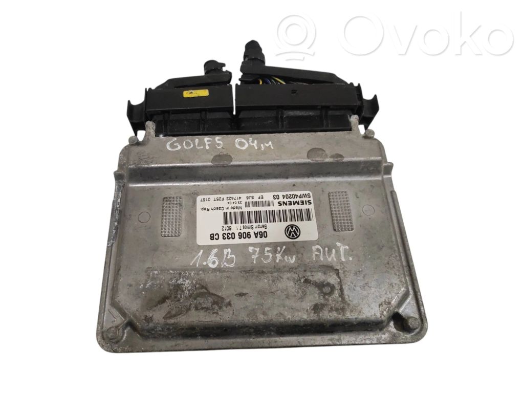 Volkswagen Golf V Engine control unit/module 