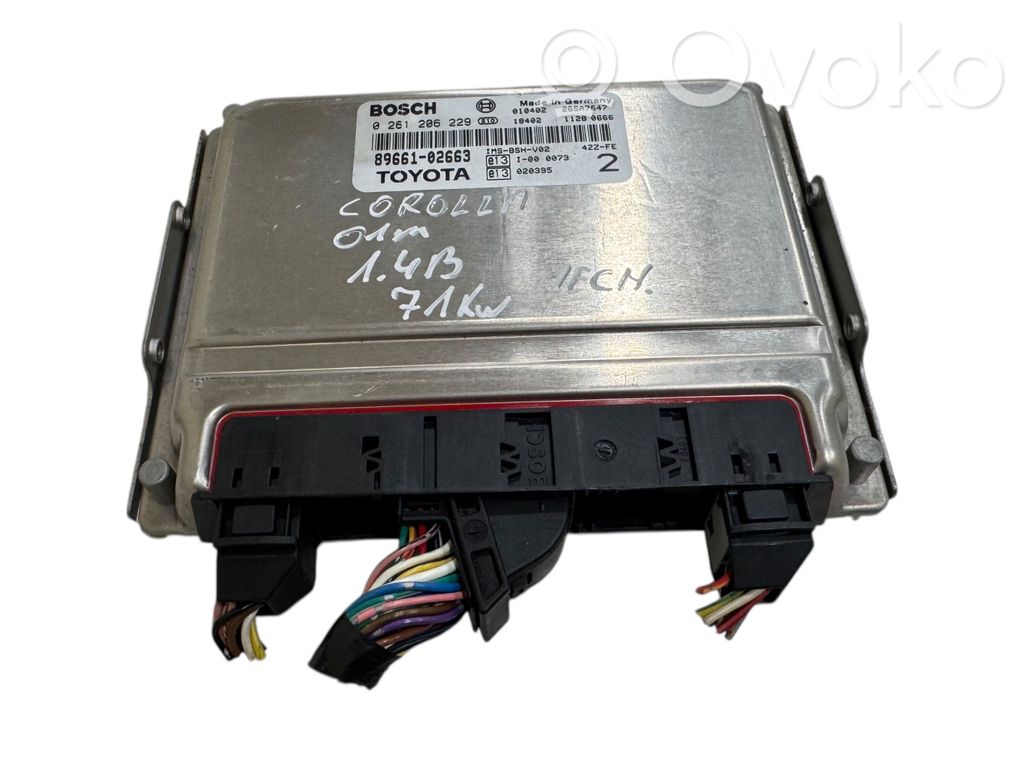 Engine control unit/module   8966102663,26SA7647,0261206229