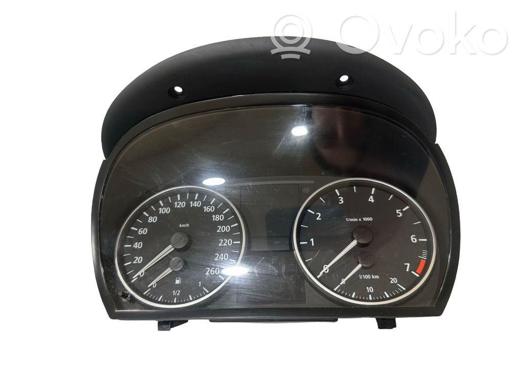 BMW 3 E90 E91 Spidometrs (instrumentu panelī) 