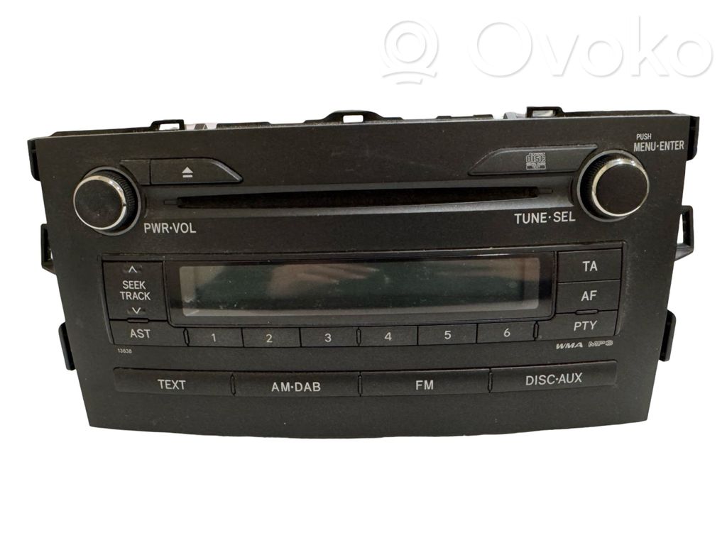 Toyota Auris 150 Unitate principală radio/CD/DVD/GPS 