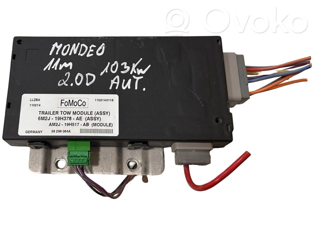 Ford Mondeo MK IV Unidad de control/módulo de la barra de remolque 