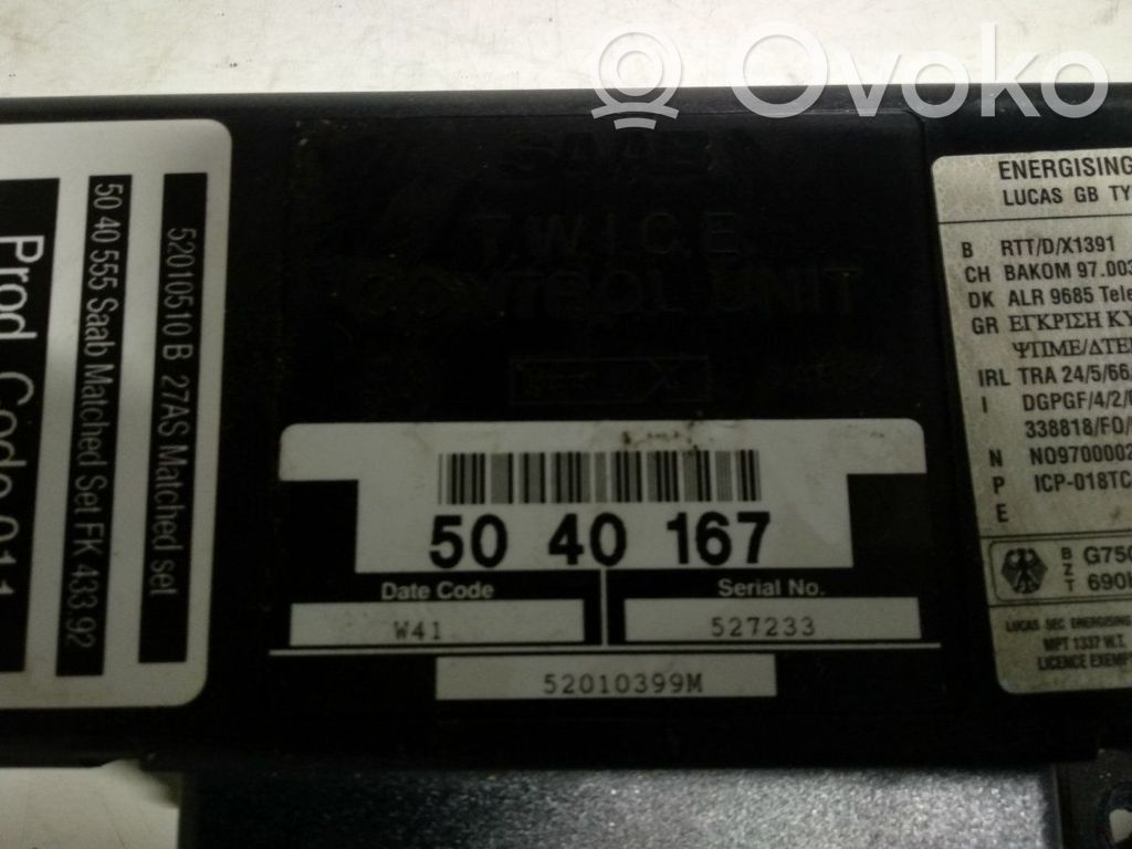 Saab 9-5 Other control units/modules 