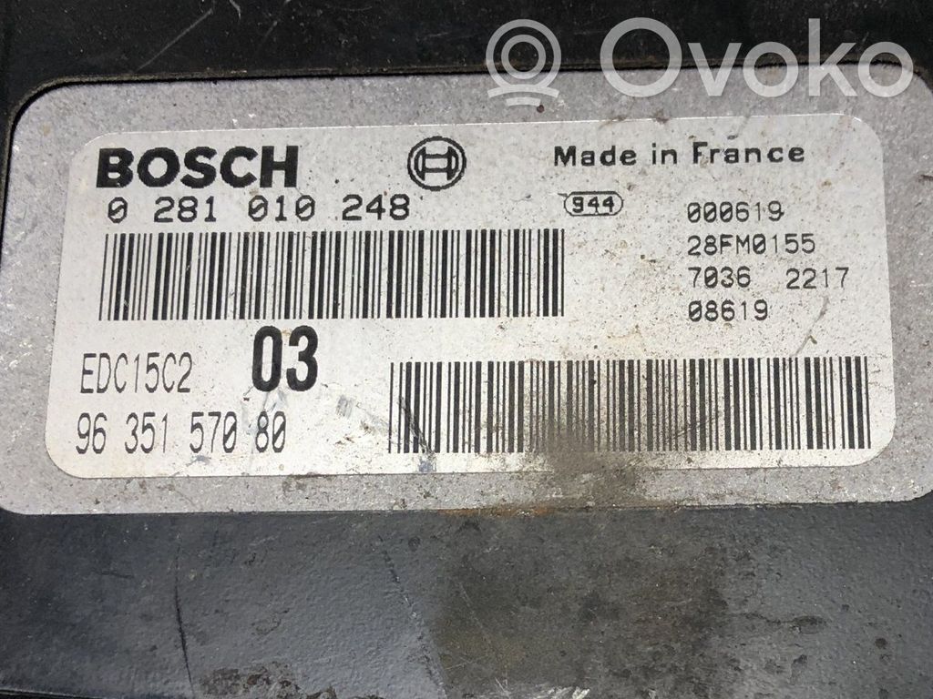 Peugeot 406 Engine control unit/module 