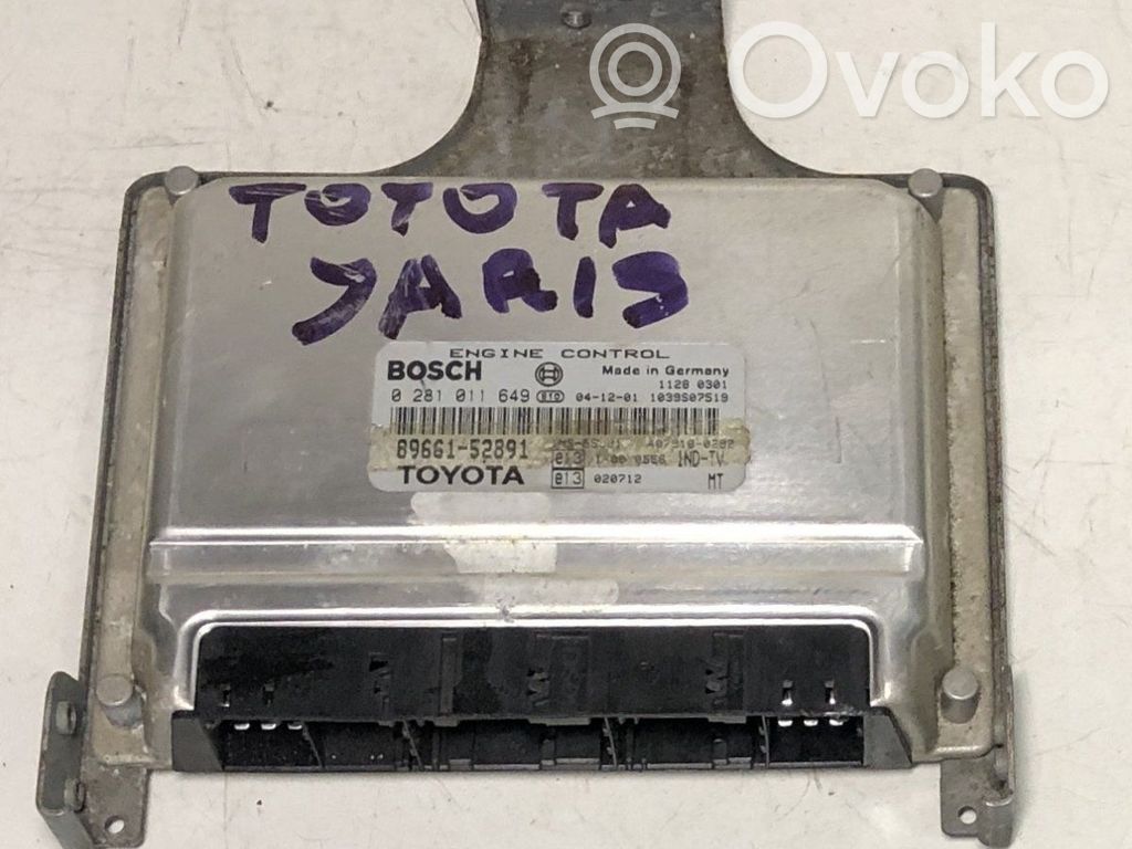 Toyota Yaris Engine control unit/module 
