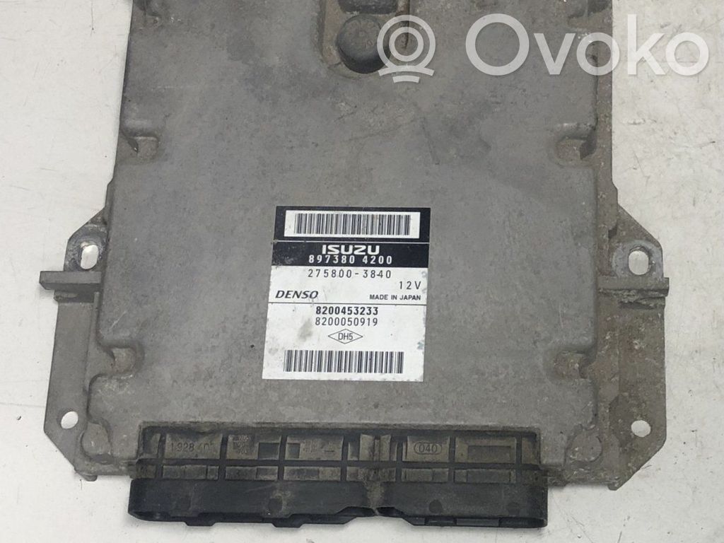 Renault Vel Satis Engine control unit/module 
