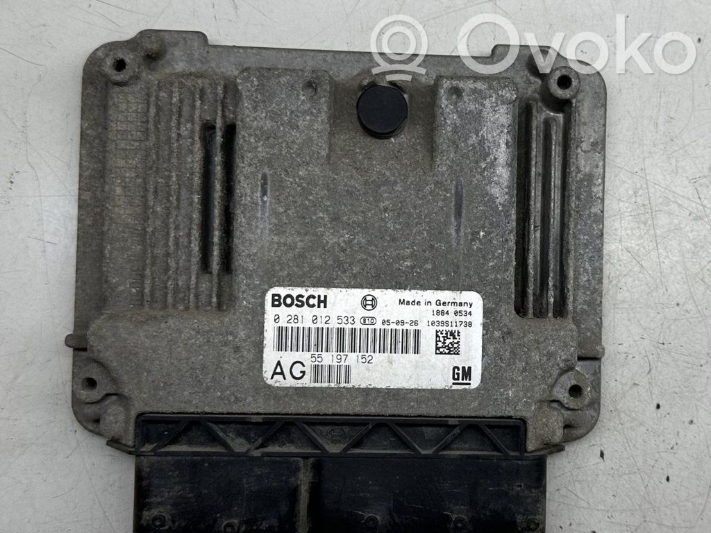 Opel Vectra C Engine control unit/module 