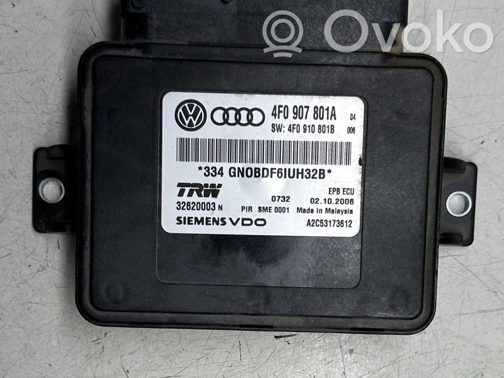 Audi A6 S6 C6 4F Module de commande de frein à main 