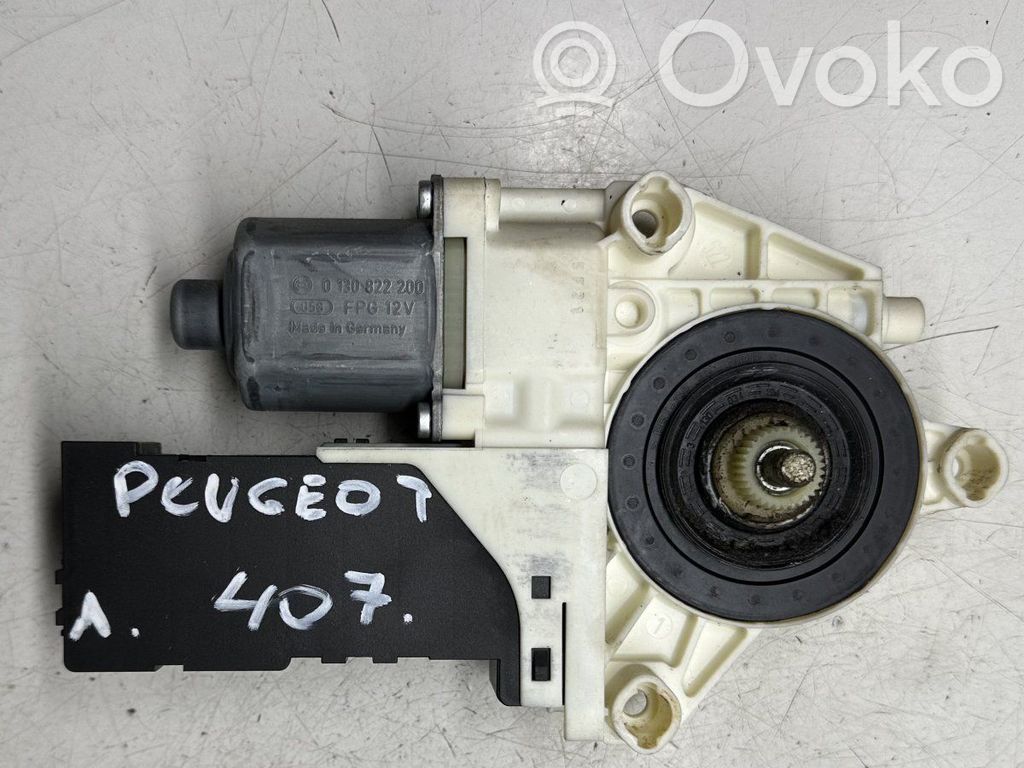 Peugeot 407 Silnik regulatora szyby drzwi przednich 