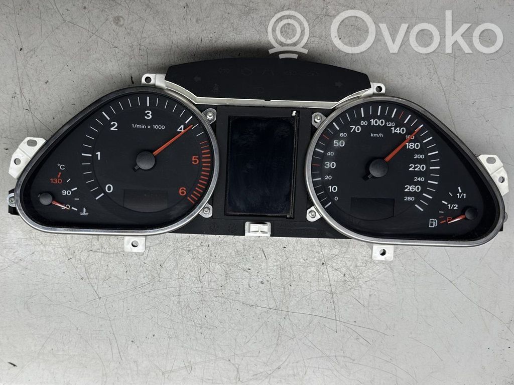 Audi A6 S6 C6 4F Speedometer (instrument cluster) 