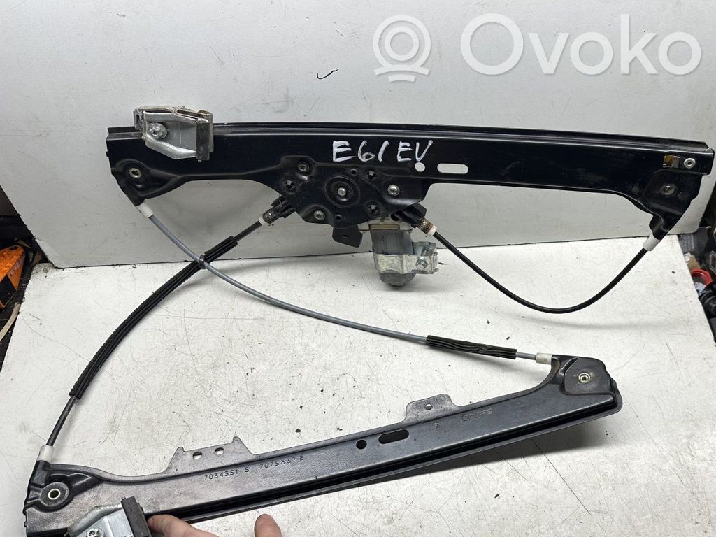 BMW 5 E60 E61 Regulador de puerta delantera con motor 