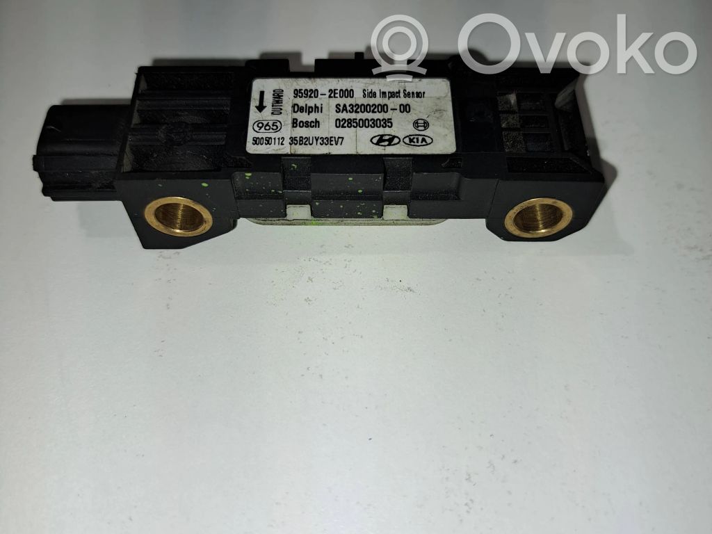 KIA Sportage Sensor impacto/accidente para activar Airbag 
