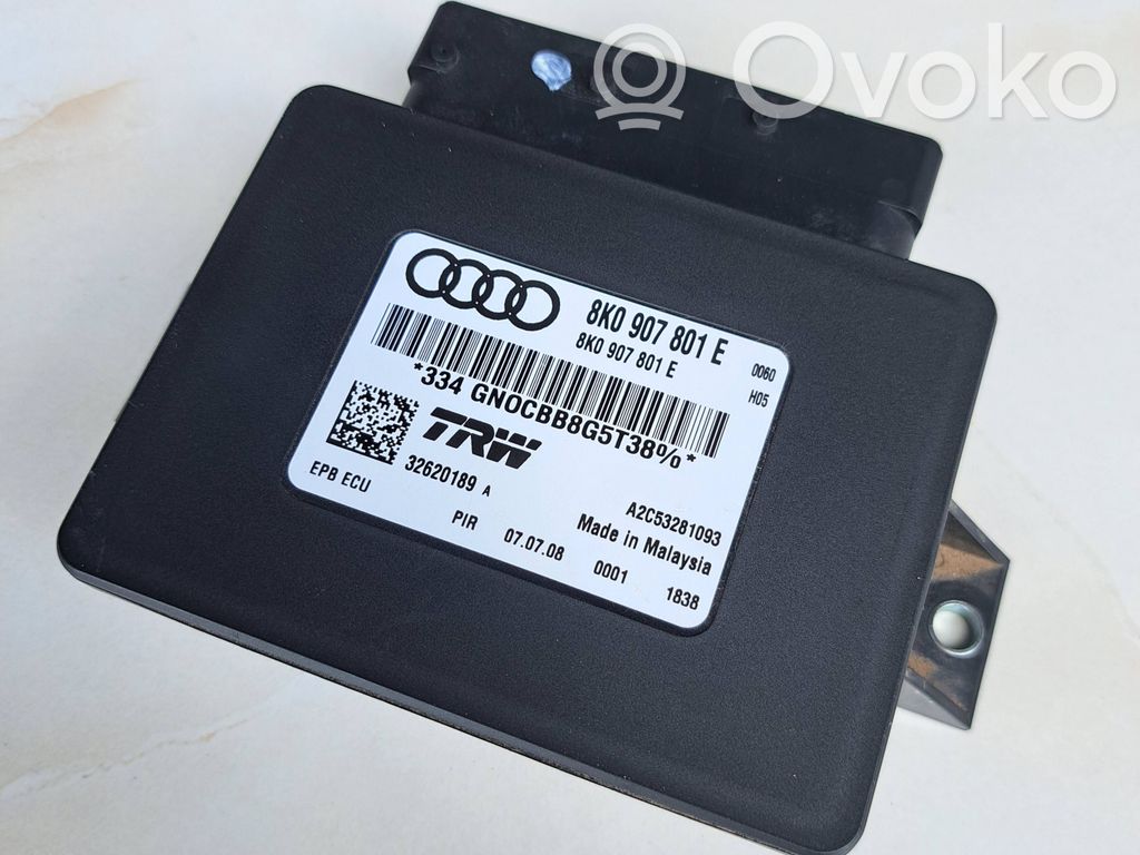 Audi A4 S4 B8 8K Module de commande de frein à main 