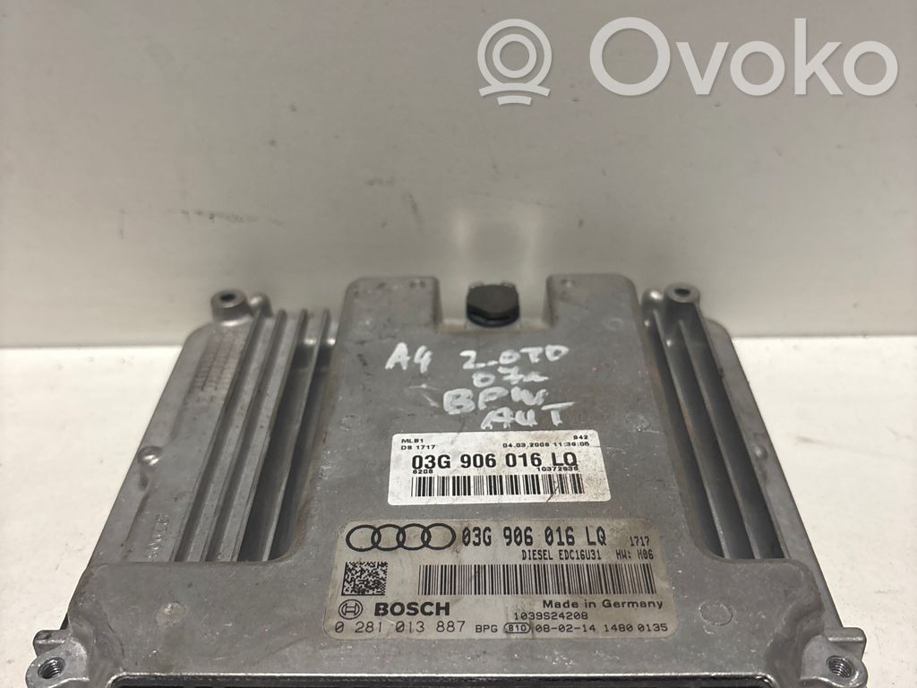 Audi A4 S4 B7 8E 8H Engine control unit/module 