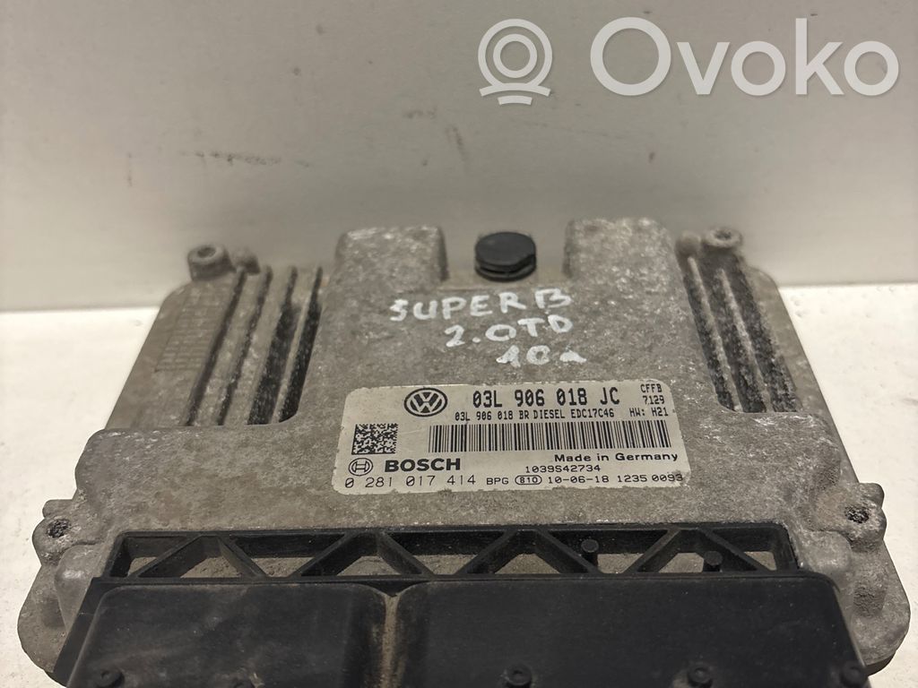 Skoda Superb B6 (3T) Engine control unit/module 