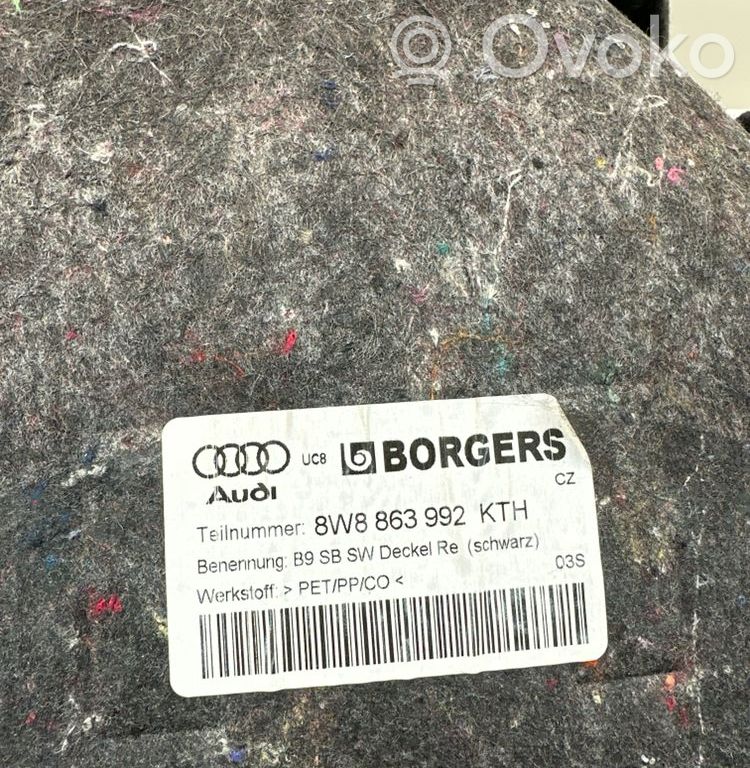 Audi A5 Trunk/boot side trim panel 