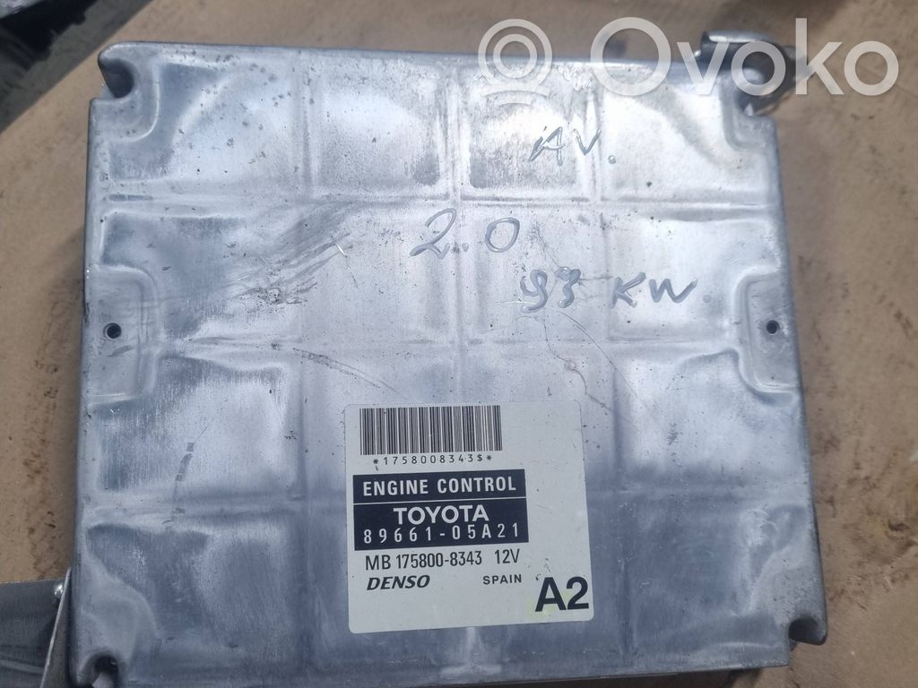Toyota Avensis T250 Sterownik / Moduł ECU 