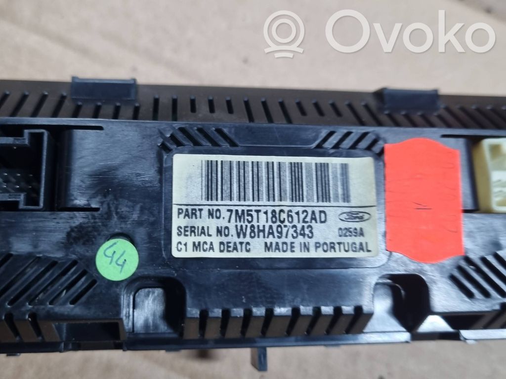 Panel klimatyzacji   7M5T18C612AD,W8HA97343