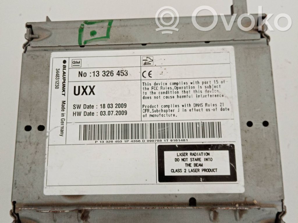 Opel Insignia A Radio/CD/DVD/GPS-pääyksikkö 