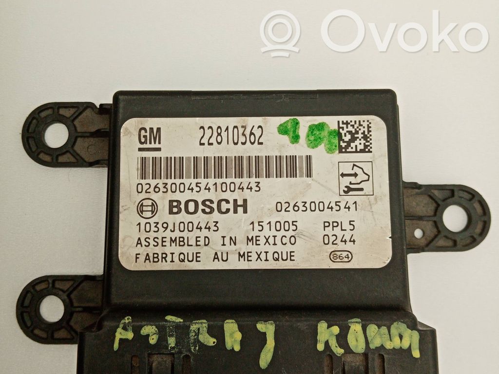 Opel Astra J Parking PDC control unit/module 