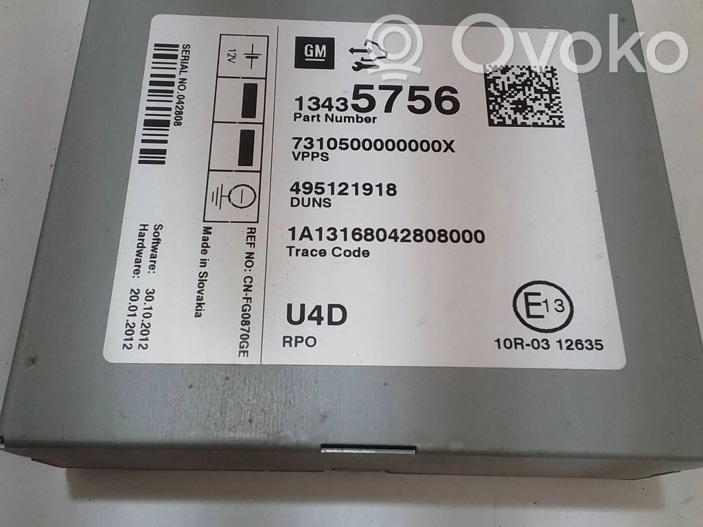 Opel Zafira C Other control units/modules 