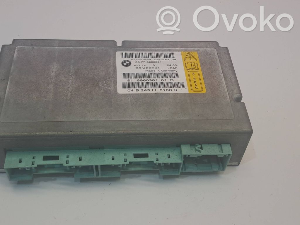 Turvatyynyn ohjainlaite/moduuli   6960381,04B2431L0106,0343743