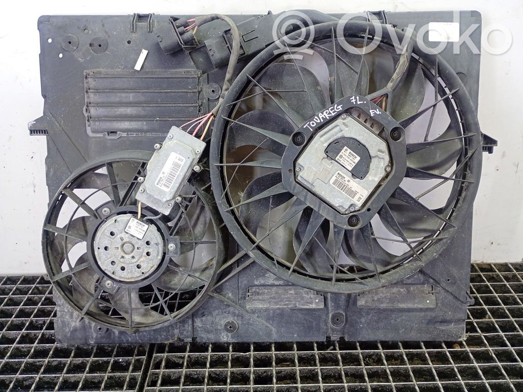 Volkswagen Touareg I Ventilatore di raffreddamento elettrico del radiatore 