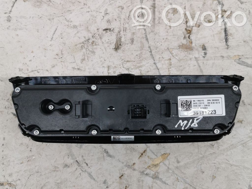 Opel Corsa F Unidad de control de la calefacción/aire acondicionado 