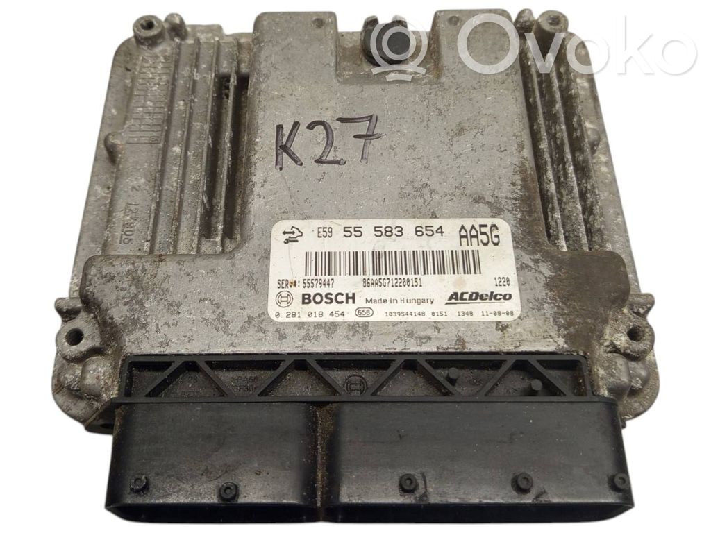 Engine control unit/module   55583654,55579447,0281018454