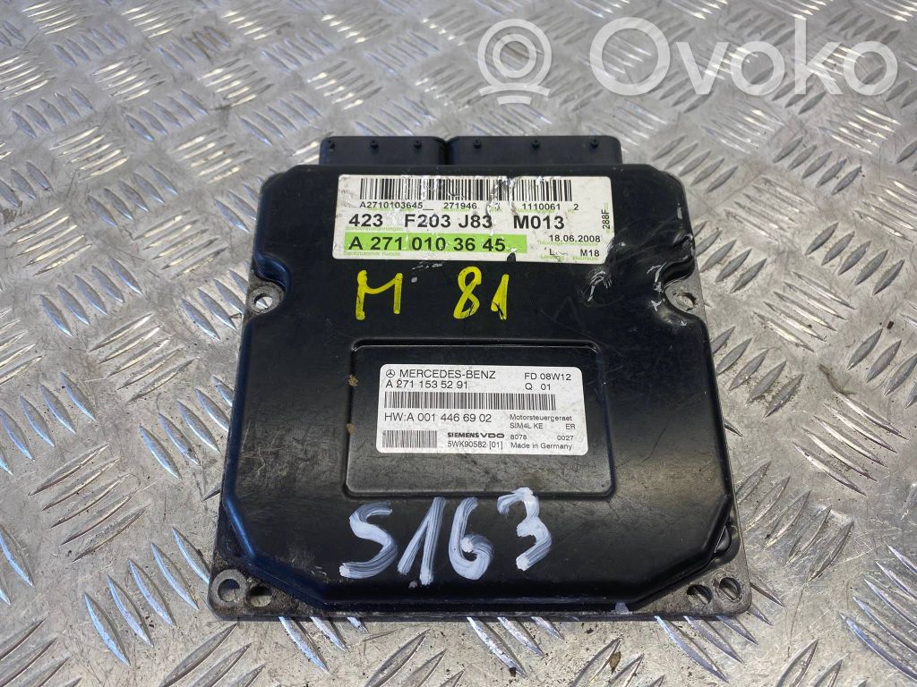 Mercedes-Benz C W203 Sterownik / Moduł ECU 