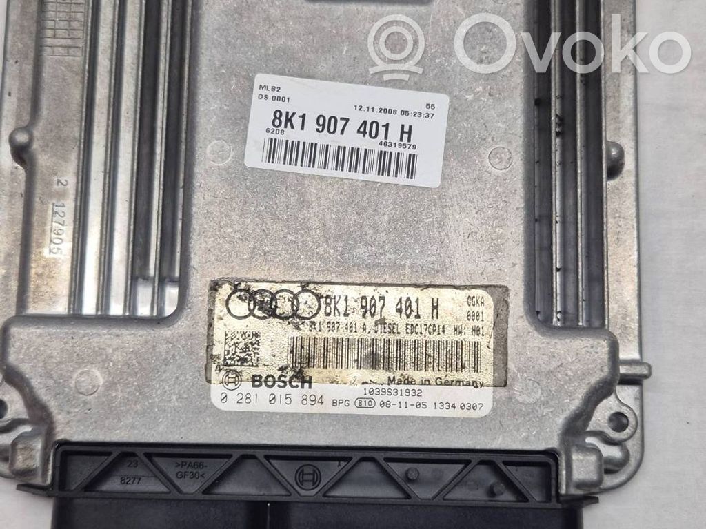 Engine control unit/module   8K1907401H,0281015894,8K1867401A