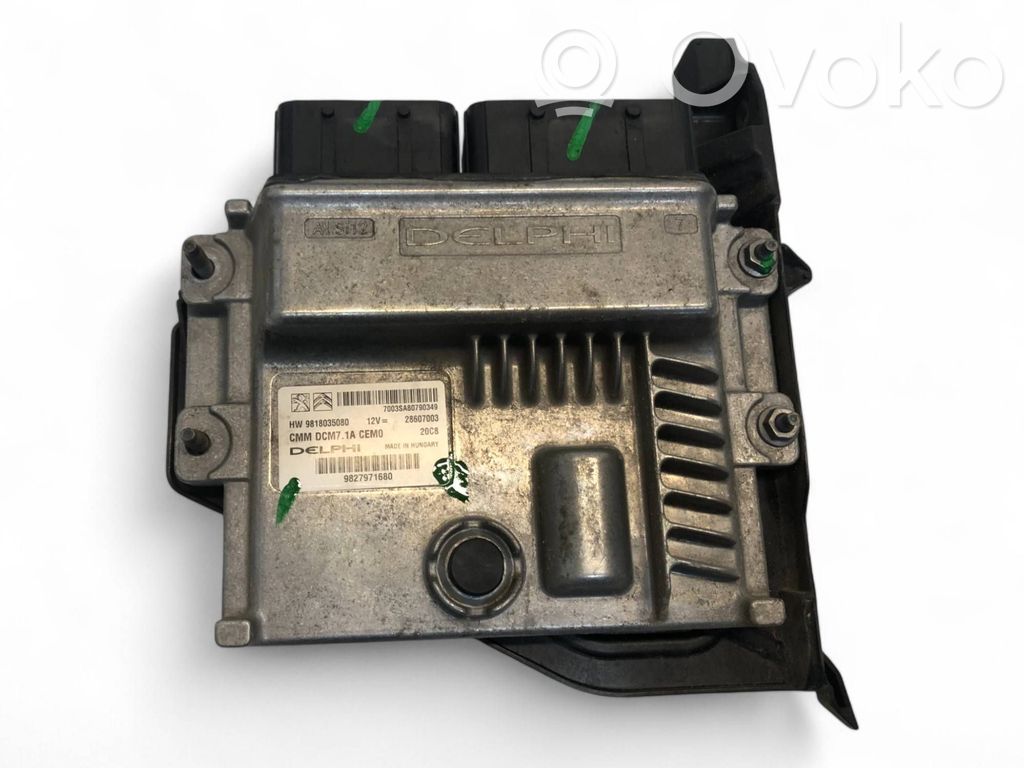 Engine control unit/module   9827971680,9818035080,HW9818035080,28607003,CEMO,DCM71A