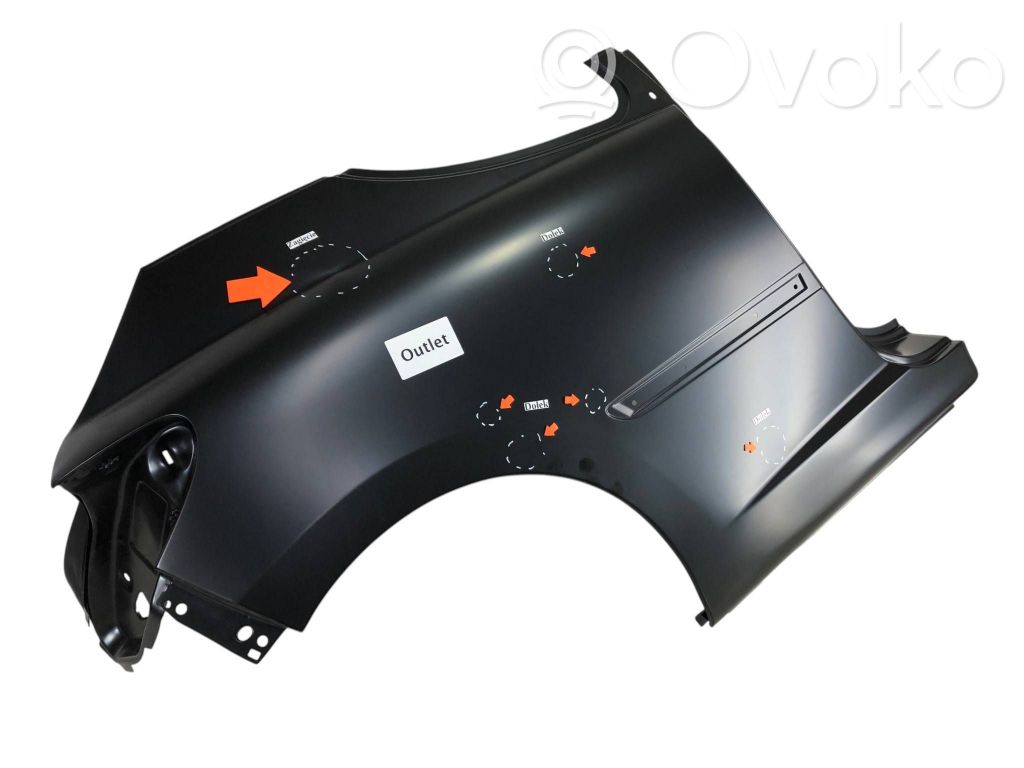 Peugeot 207 Panel lateral trasero 