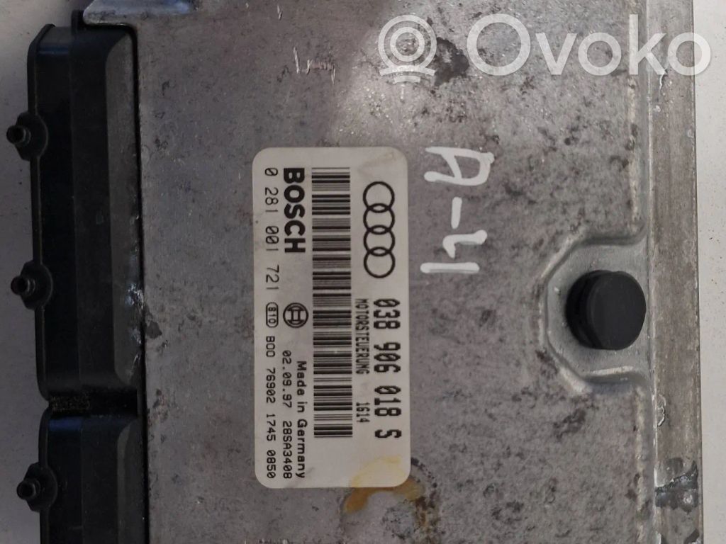 Engine control unit/module   038906018S,28SA3408,0281001721