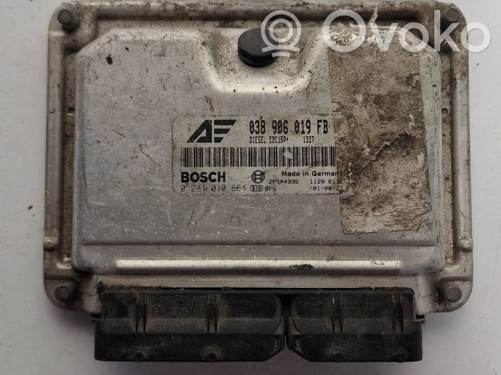 Engine control unit/module   038906019FB,28SA4996,0281010664