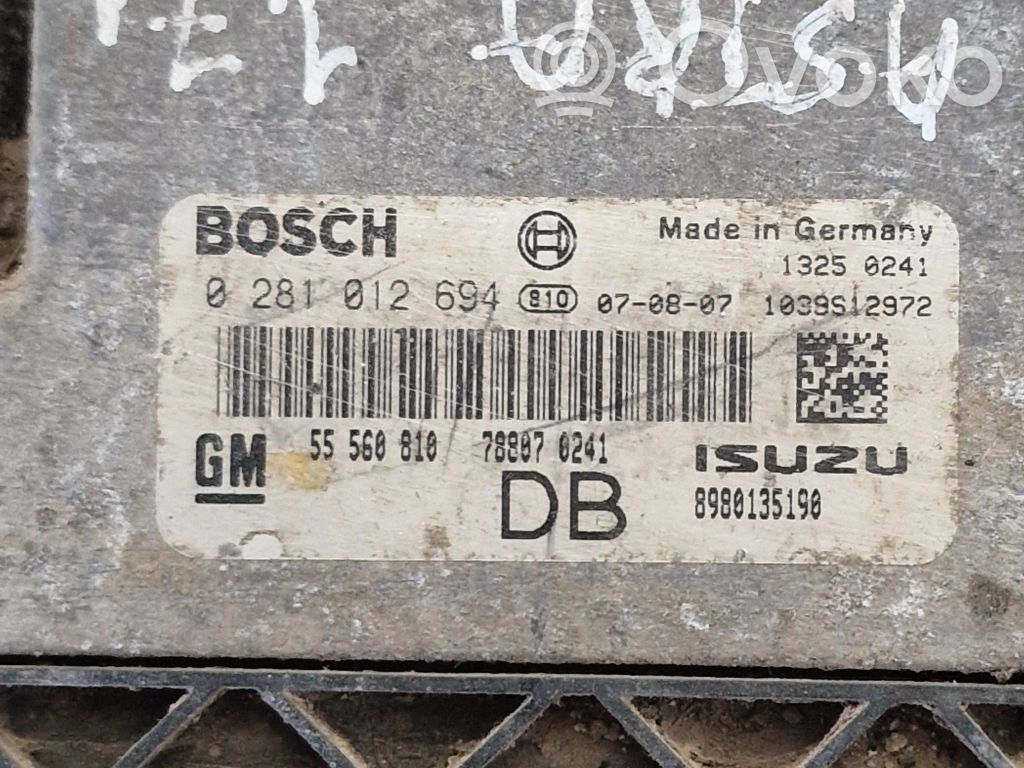 Engine control unit/module   0281012694,8980135190,55560810