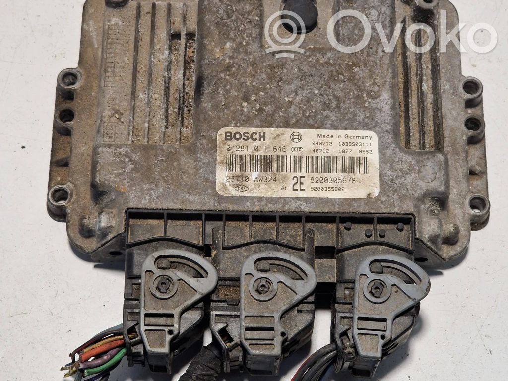 Engine control unit/module   8200305678,8200355802,0281011646