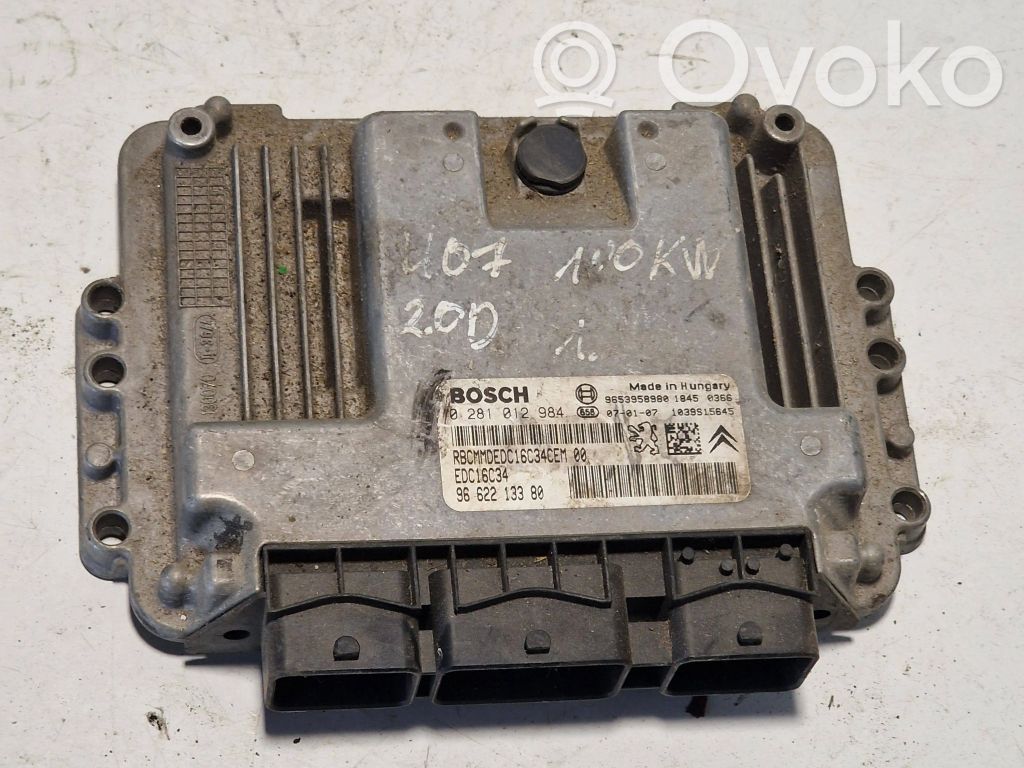 Engine control unit/module   9662213380,9653958980,0281012984