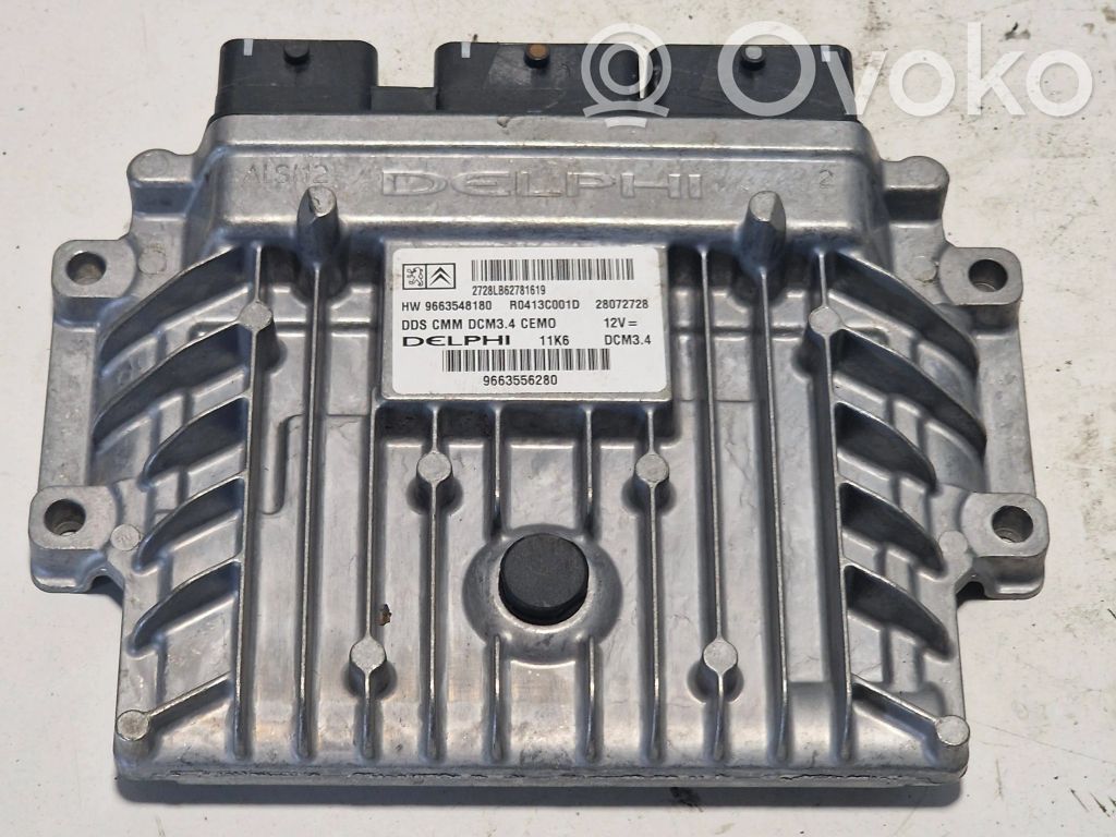 Engine control unit/module   9663556280,R0413C001D,9663548180,2728L662781619