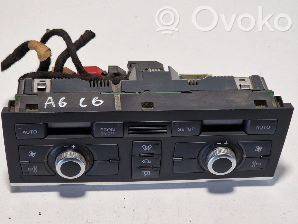 Audi A6 S6 C6 4F Climate control unit 