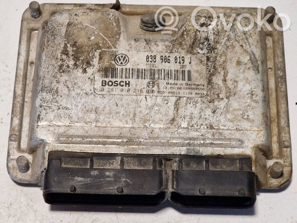 Engine control unit/module   038906019J,010216,285A455