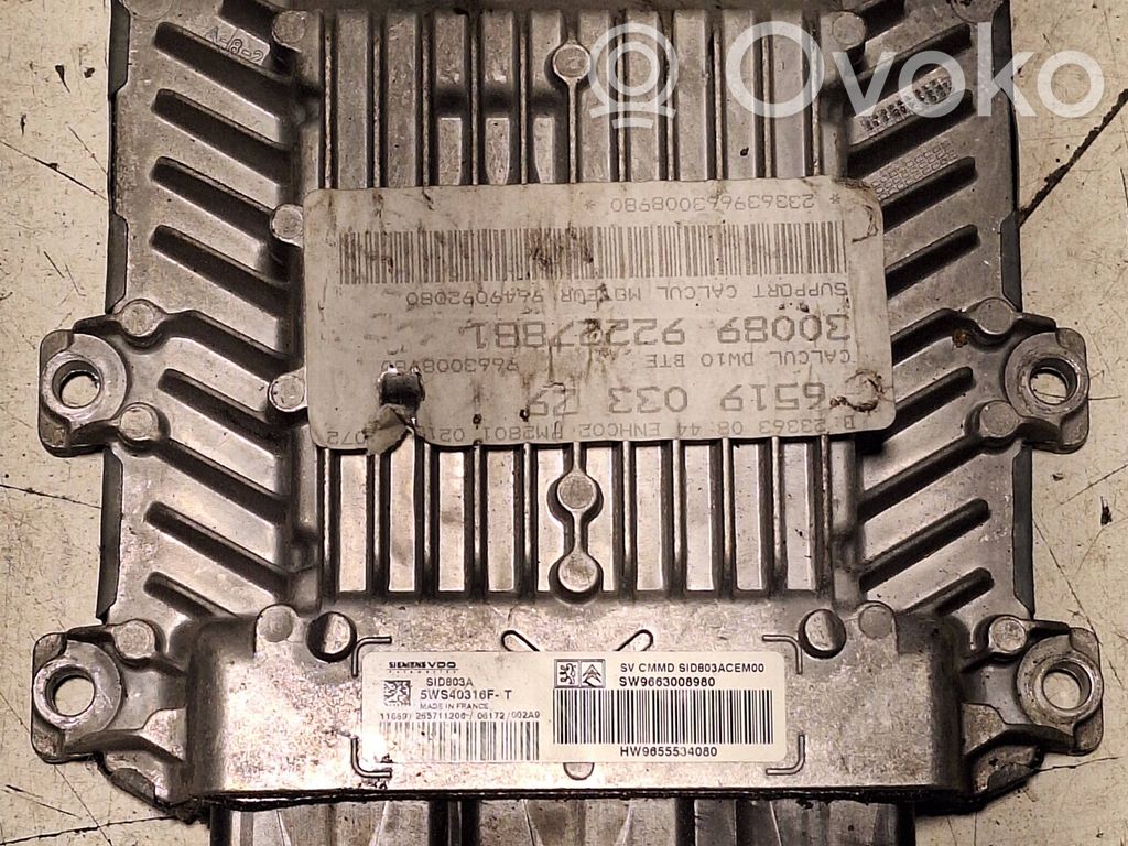 Peugeot 607 Engine control unit/module 