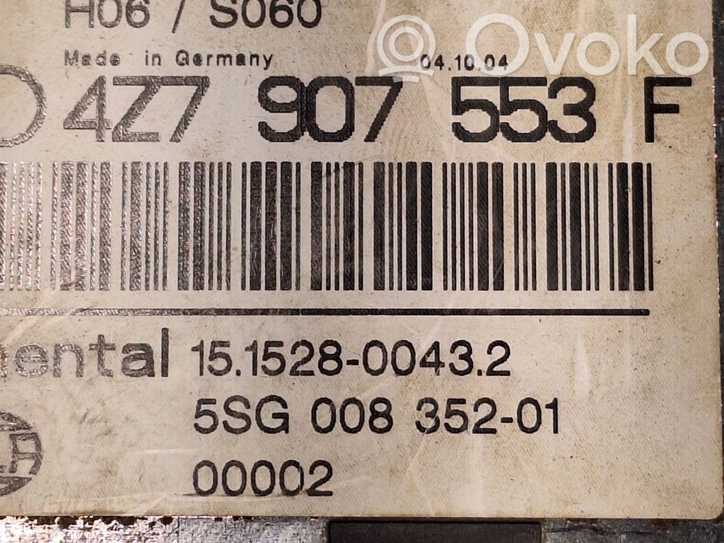 Audi A6 Allroad C5 Module de commande suspension 