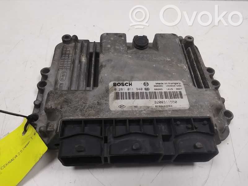 Centralina/modulo del motore   0281011940,8200311550